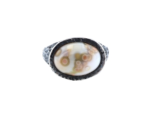 Rustic Ocean Jasper Ring